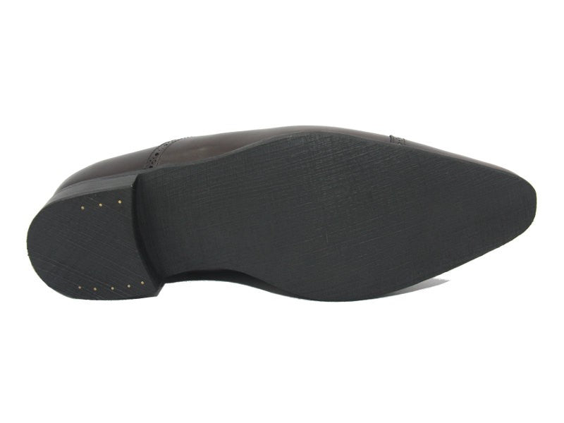 Chaussures richelieu en cuir marron brun Sacha