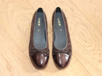 Ballerines sport vernis et velours chocolat