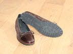 Ballerines sport vernis et velours chocolat