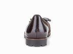Ballerines sport vernis et velours chocolat