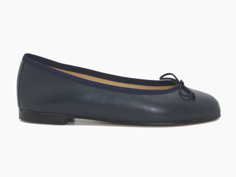 Ballerines cuir bleu marine Zest