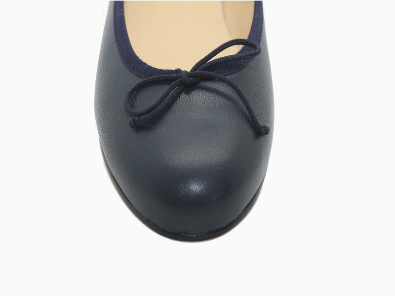 Ballerines cuir bleu marine Zest