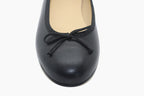 Ballerines en cuir noir Chic