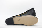 Ballerines en cuir noir Chic