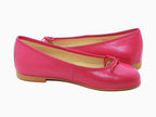 Ballerines en cuir rose fuchsia