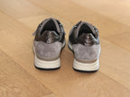 Baskets compensées largeur K en cuir Mohair