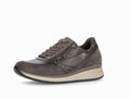 Baskets compensées largeur K en cuir Mohair