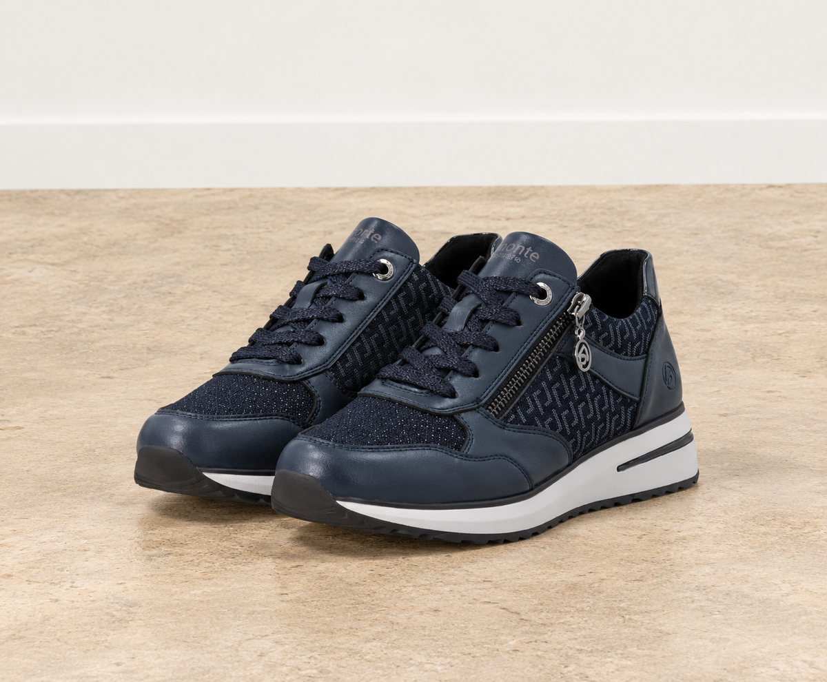Baskets basses bleu marine Collection Vegan