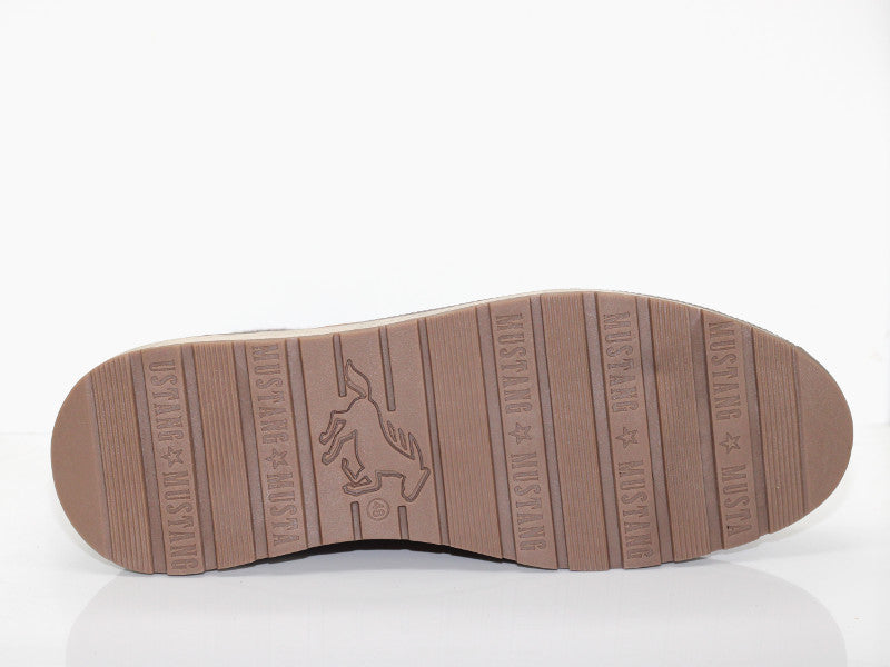 Boots fourrées Mustang aspect cuir cognac