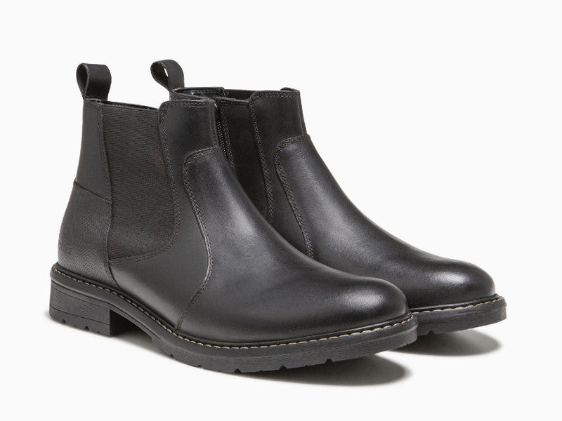 Boots style chelsea en cuir noir Elster