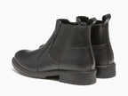 Boots style chelsea en cuir noir Elster