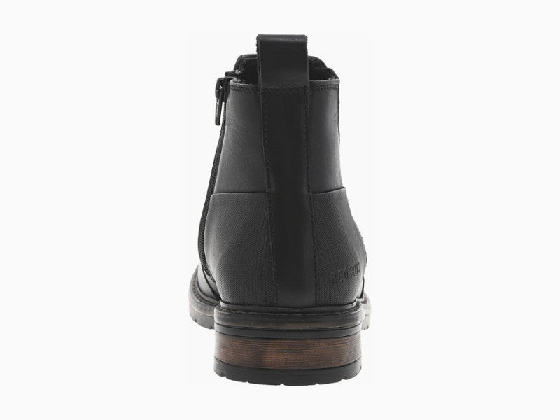 Boots style chelsea en cuir noir Elster