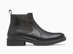 Boots style chelsea en cuir noir Elster