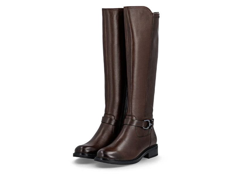 Bottes classiques en cuir brun Amazone