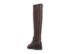 Bottes classiques en cuir brun Amazone