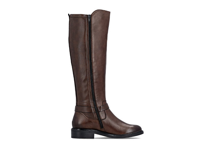 Bottes classiques en cuir brun Amazone