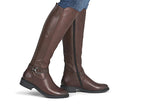 Bottes classiques en cuir brun Amazone