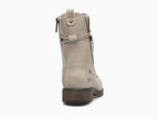 Bottines beige à petit talon Fugitive