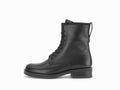 Bottines à lacet en cuir noir