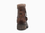 Bottines basses marron et petit talon Mustang