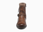 Bottines basses marron et petit talon Mustang