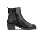 Bottines à talon Remonte en cuir noir