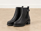 Bottines à talon Remonte en cuir noir
