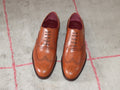 Chaussures richelieu Brett en cuir cognac 