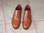 Chaussures richelieu Brett en cuir cognac 