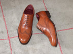 Chaussures richelieu Brett en cuir cognac 