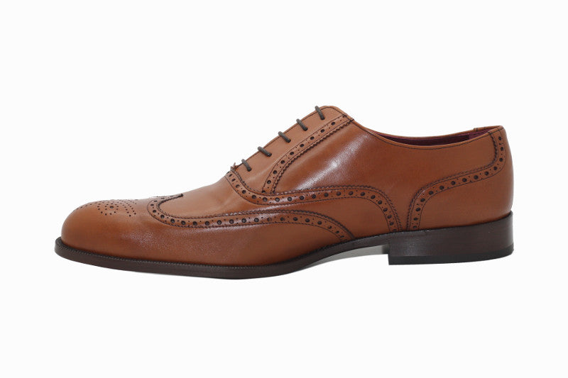 Chaussures richelieu Brett en cuir cognac 