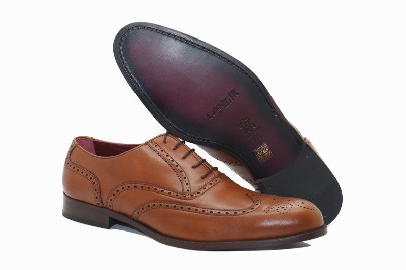 Chaussures richelieu Brett en cuir cognac 