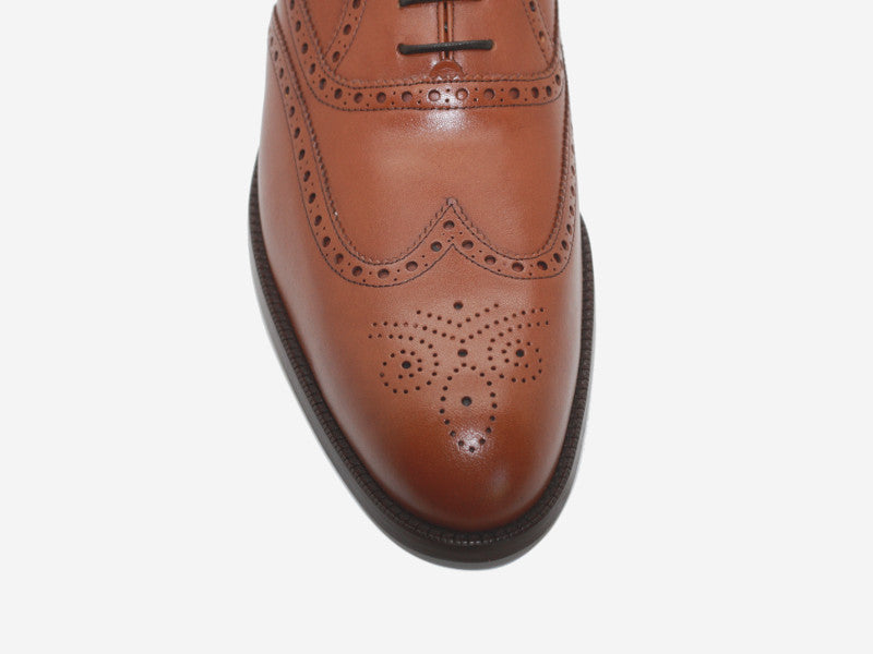 Chaussures richelieu Brett en cuir cognac 