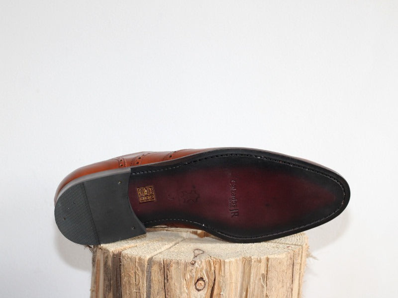 Chaussures richelieu Brett en cuir cognac 