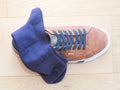 Chaussettes en coton bleu marine