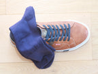 Chaussettes en coton bleu marine