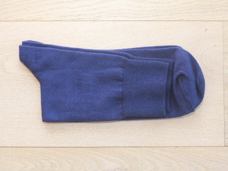 Chaussettes en coton bleu marine