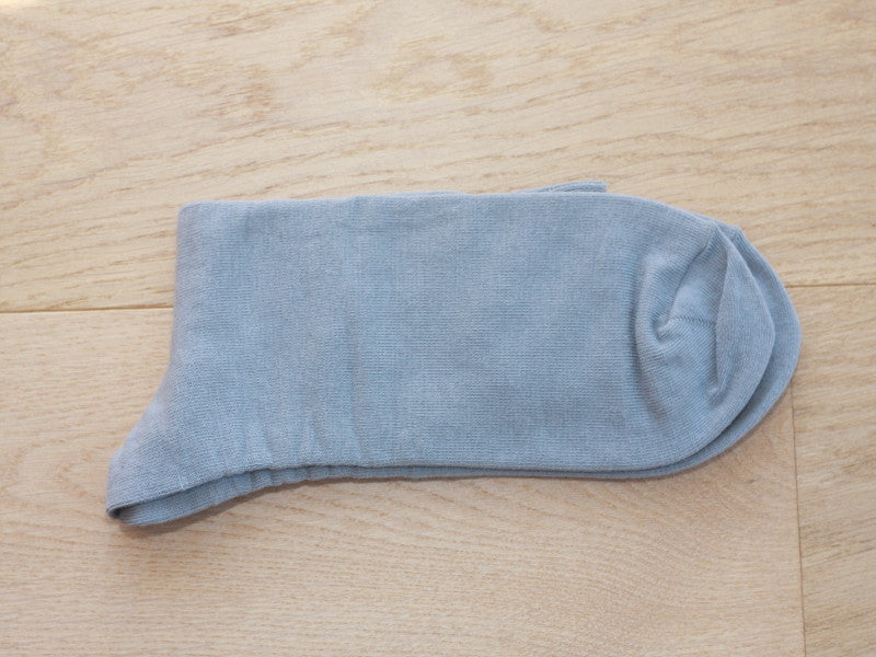 Chaussettes en coton gris