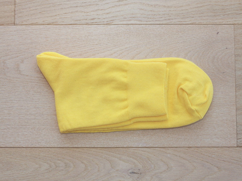 Chaussettes en coton jaune