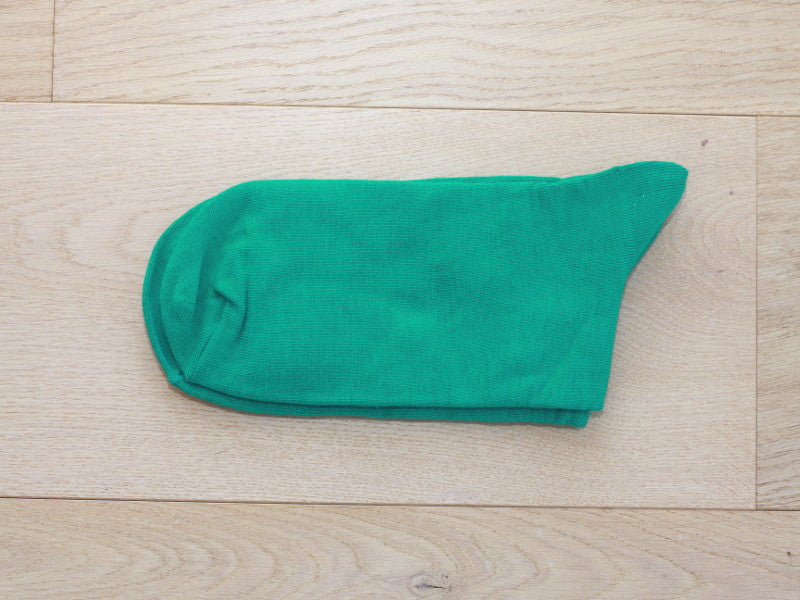 Chaussettes en coton vert menthe
