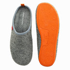 Chaussons slipper en feutre gris Mistigri