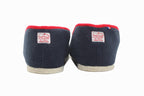 Charentaises bleu marine en laine Cocooning