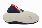 Charentaises bleu marine en laine Cocooning