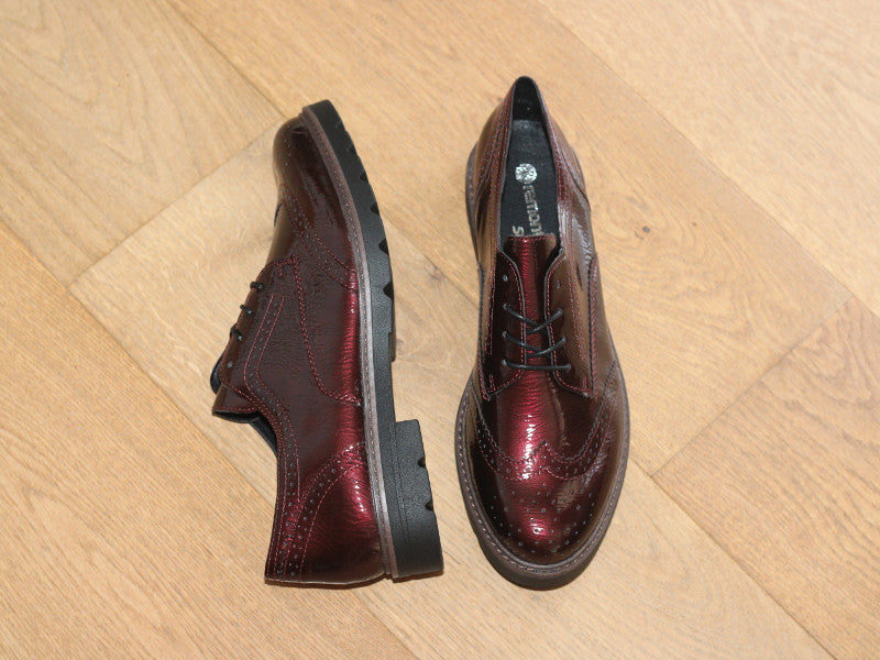Derby bordeaux vernis Remonte