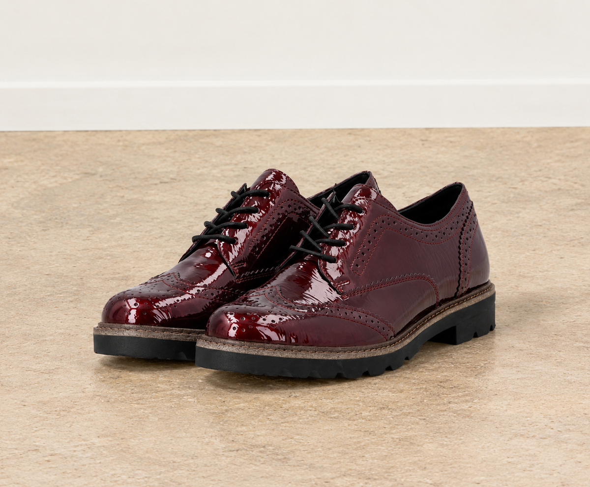 Derby bordeaux vernis Remonte