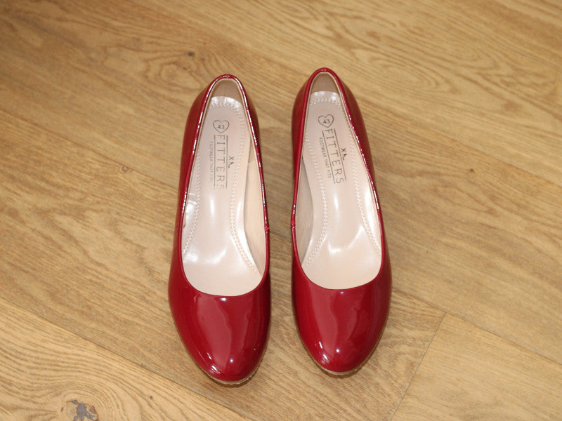 Escarpin rouge vernis Aurelia