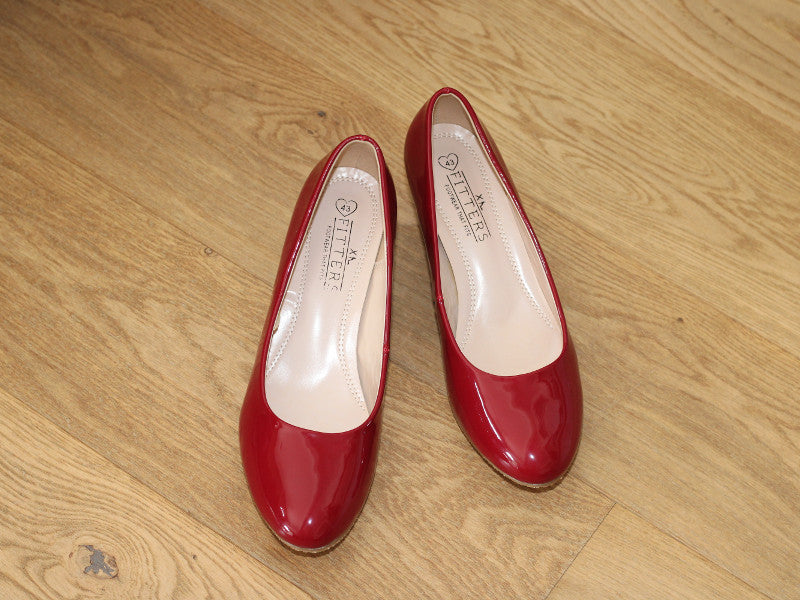 Escarpin rouge vernis Aurelia