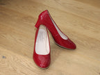 Escarpin rouge vernis Aurelia