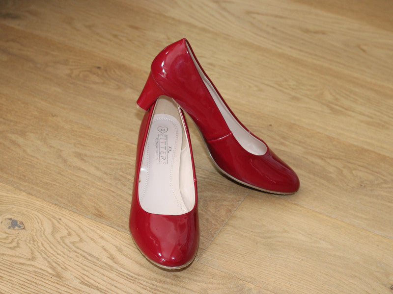 Escarpin rouge vernis Aurelia