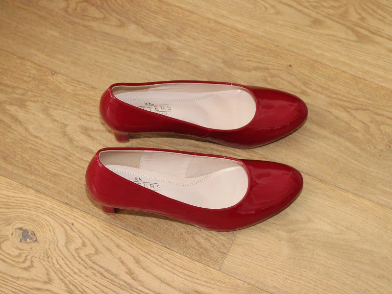 Escarpin rouge vernis Aurelia
